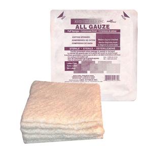 Independence Medical AMD Medicom Fluff Gauze Sponge, 6" x 6-3/4" 2s, Medium, Sterile, White