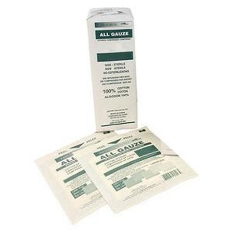 Independence Medical AMD Medicom General Purpose Medical Grade Gauze Sponge, 2" x 2" 8-Ply, Non-Sterile, White