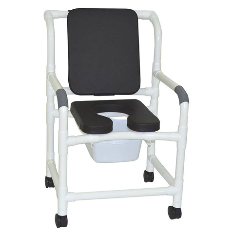 MJM International Wide Deluxe Shower Chair With Square Pail