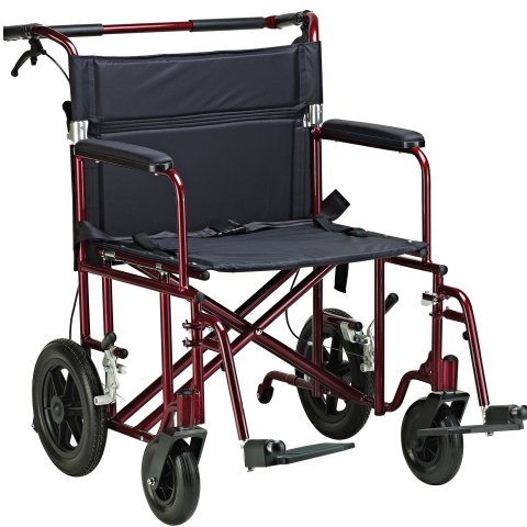 Drive 22" Bariatric Aluminum Transport Chair