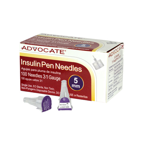 ADVOCATE Pen Needles - 31G x 5mm 100/box