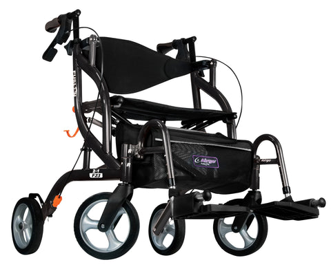Drive Airgo Fusion F23 Side-Folding Rollator & Transport Chair