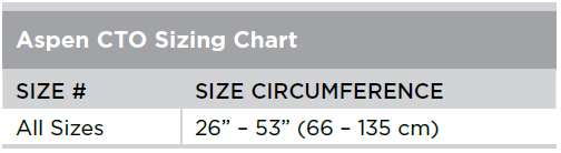Aspen CTO Back Brace | Scott's Medical Supply