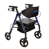 Mobb Aluminum Rolling Walker 8" Wheels - Blue