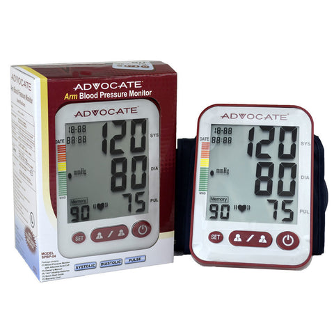 ADVOCATE Arm Blood Pressure Monitor w/ Sm/Med Cuff