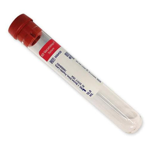 BD Vacutainer Plain Tubes Red Top 10.0ml
