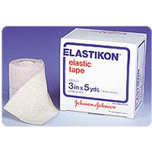 Johnson & Johnson Elastikon® Elastic Cloth Tape Stretched, High Twist Cotton, Rubber Based Adhesive, Porous Construction