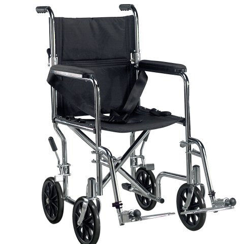 Drive Deluxe Go-Kart Steel Transport Chair (Chrome)