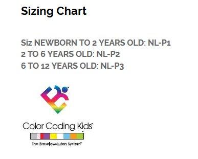 NecLoc® Kids Cervical Collar Sizing Chart