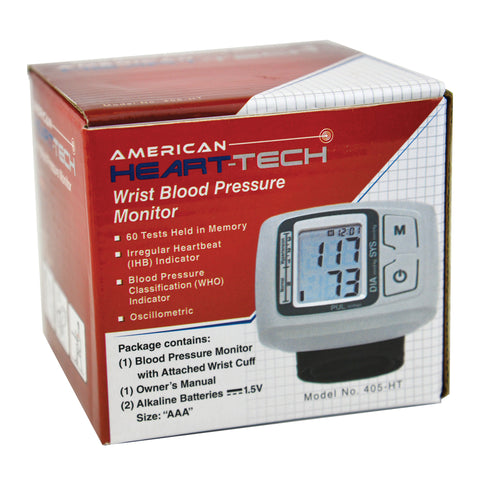 ADVOCATE American Heart-Tech Non-Speaking Wrist Blood Pressure Meter