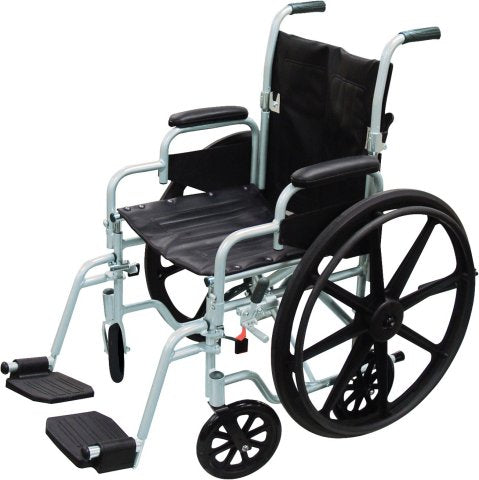 Drive Poly-Fly High Strength, Lightweight Wheelchair/Flyweight Transport Chair Combo