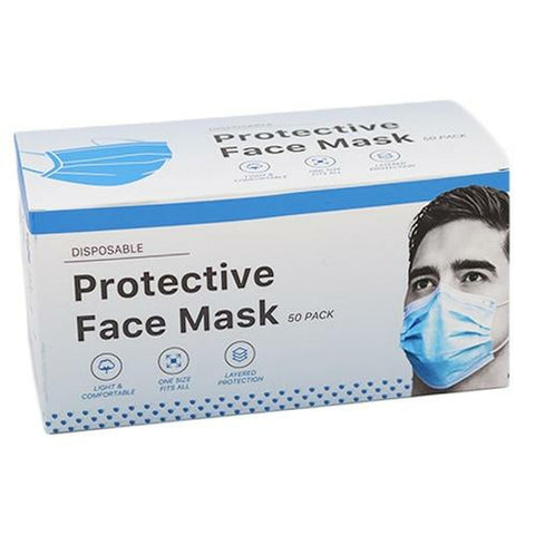 Adult 3 Ply Procedure Mask One Size Fits Most Box/50