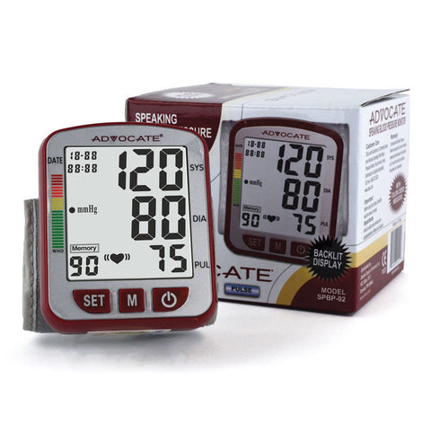 ADVOCATE Speaking Wrist Blood Pressure Monitor