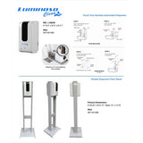 Luminoso Clean Dual Touch Free Sanitizer Dispenser