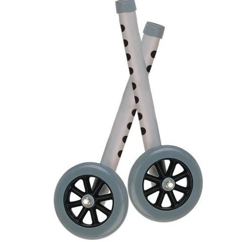 Drive 5" Walker Wheels with Two Sets of Rear Glides