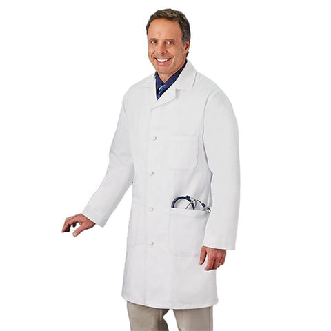 META Labwear Men's 38" Knot Button Lab Coat